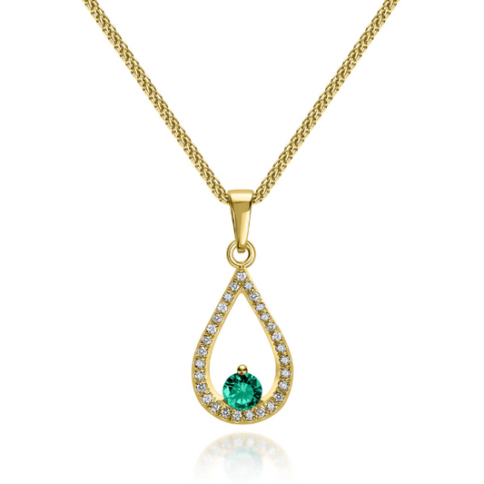 תליון עם יהלומים ואבני חן "הרמוניה"