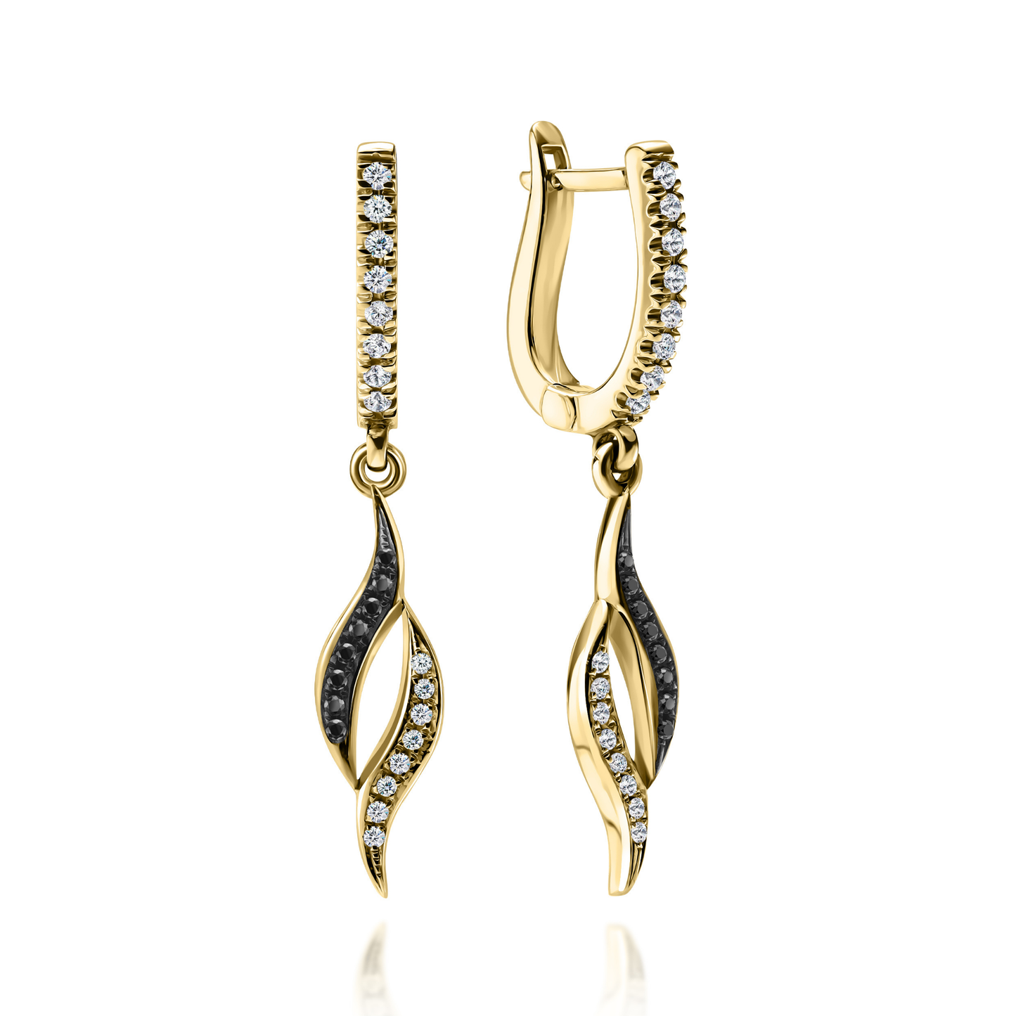 Gold Earrings "FLAME"