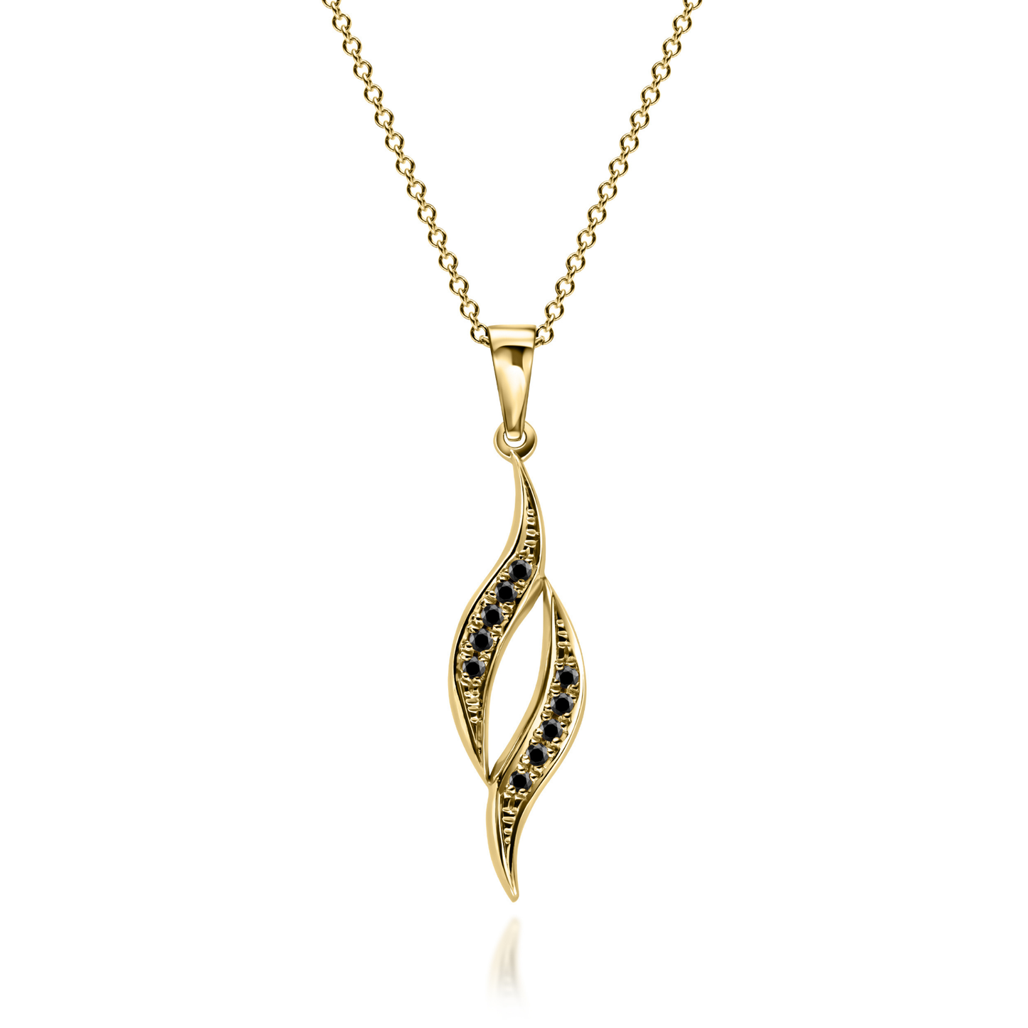 Gold Pendant "FLAME"