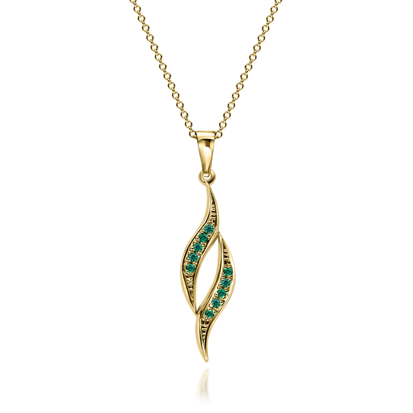 Gold Pendant "FLAME"