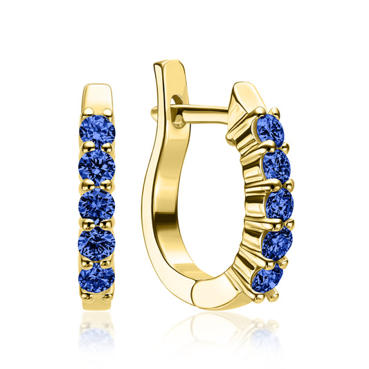 Серьги «Волшебные» из белого золота с драгоценными камнями