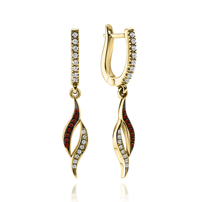 Gold Earrings "FLAME"