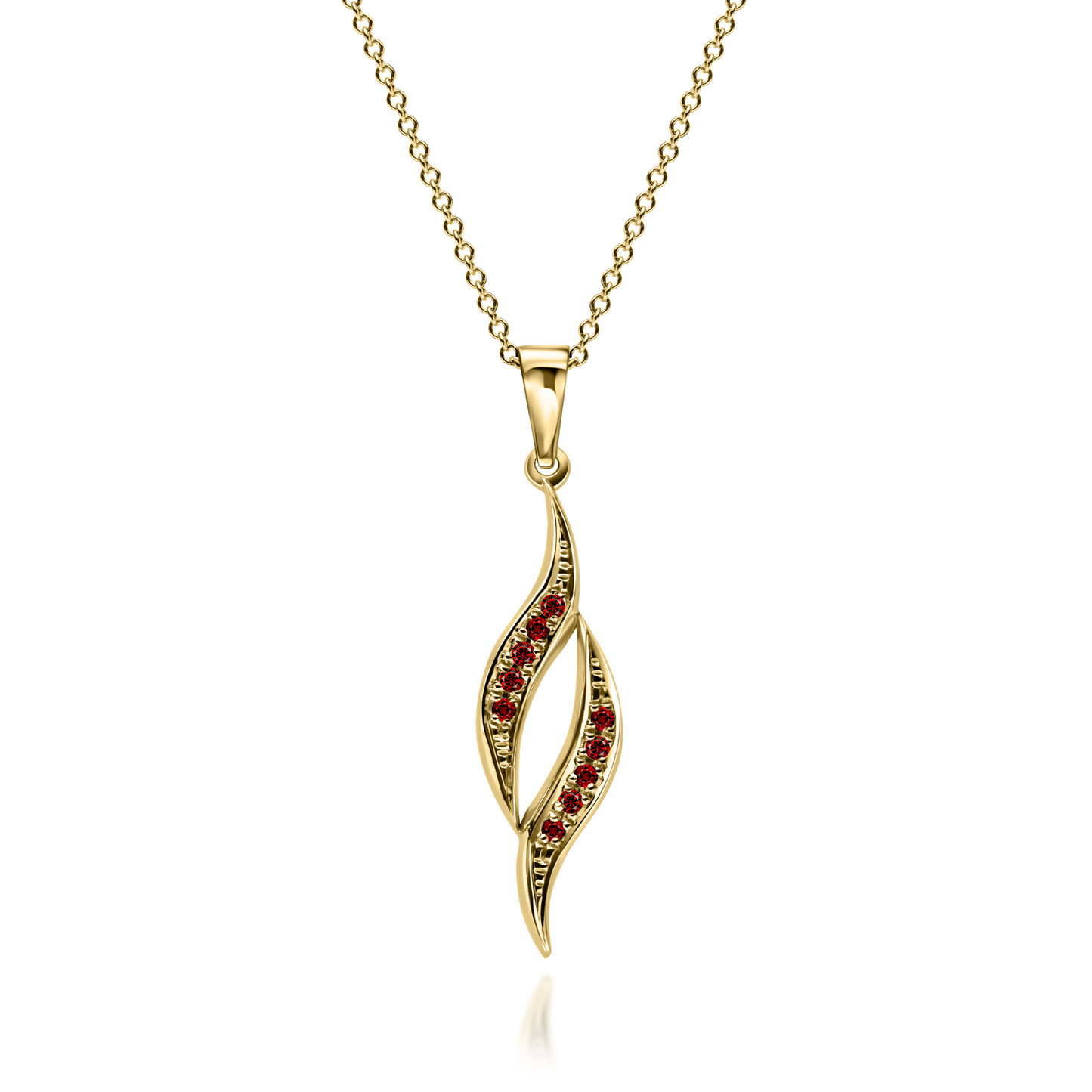 Gold Pendant "FLAME"