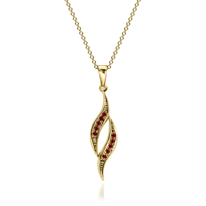 Gold Pendant "FLAME"