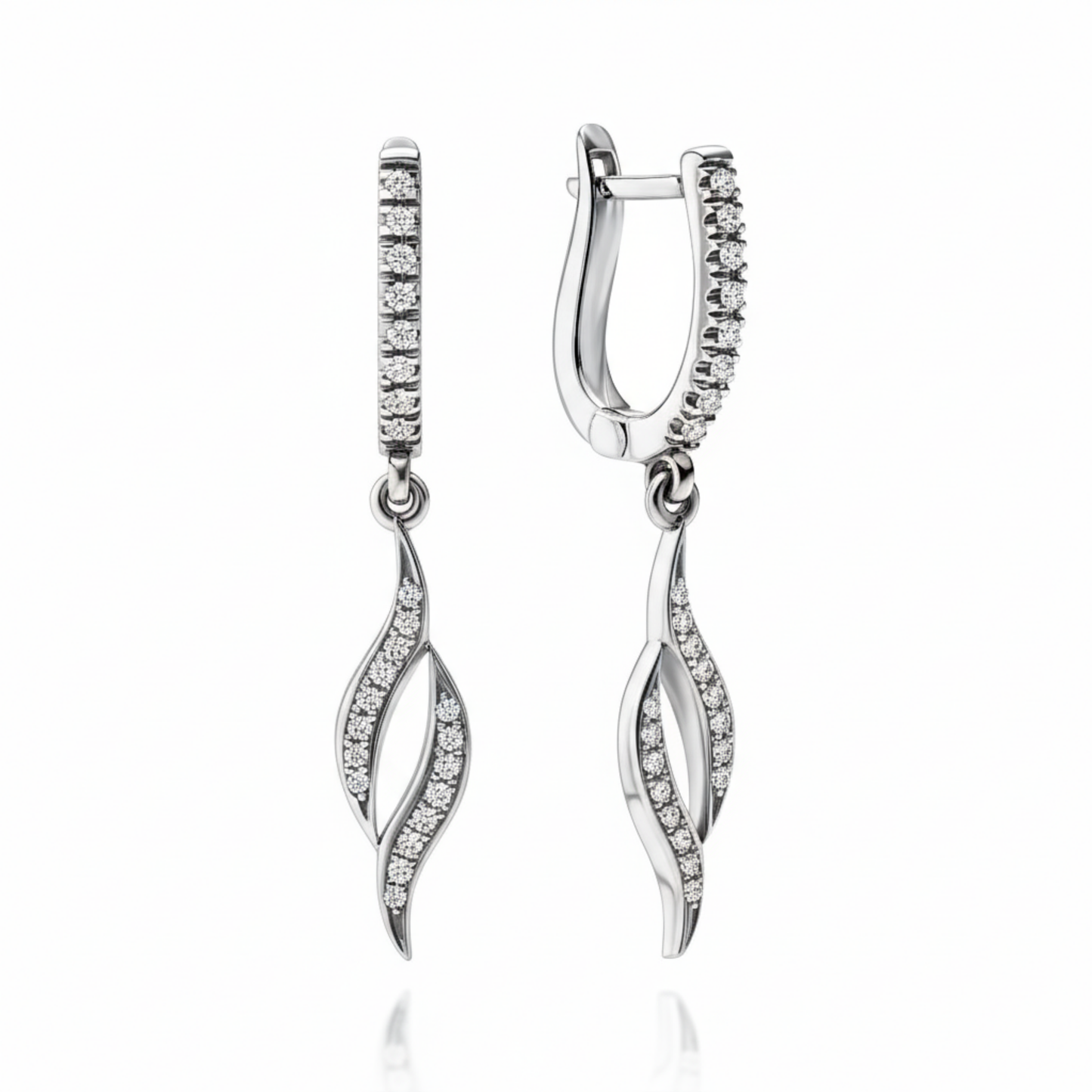 Gold Earrings "FLAME"