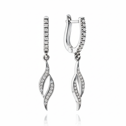 Gold Earrings "FLAME"