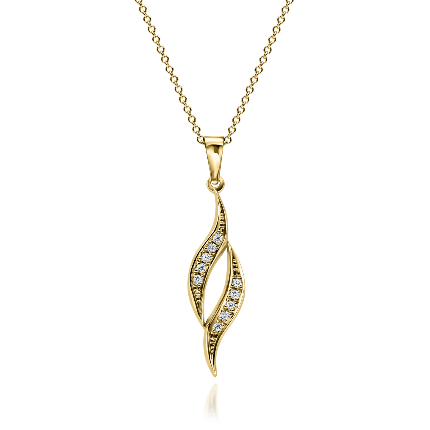 Gold Pendant "FLAME"