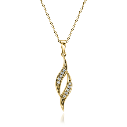 Gold Pendant "FLAME"