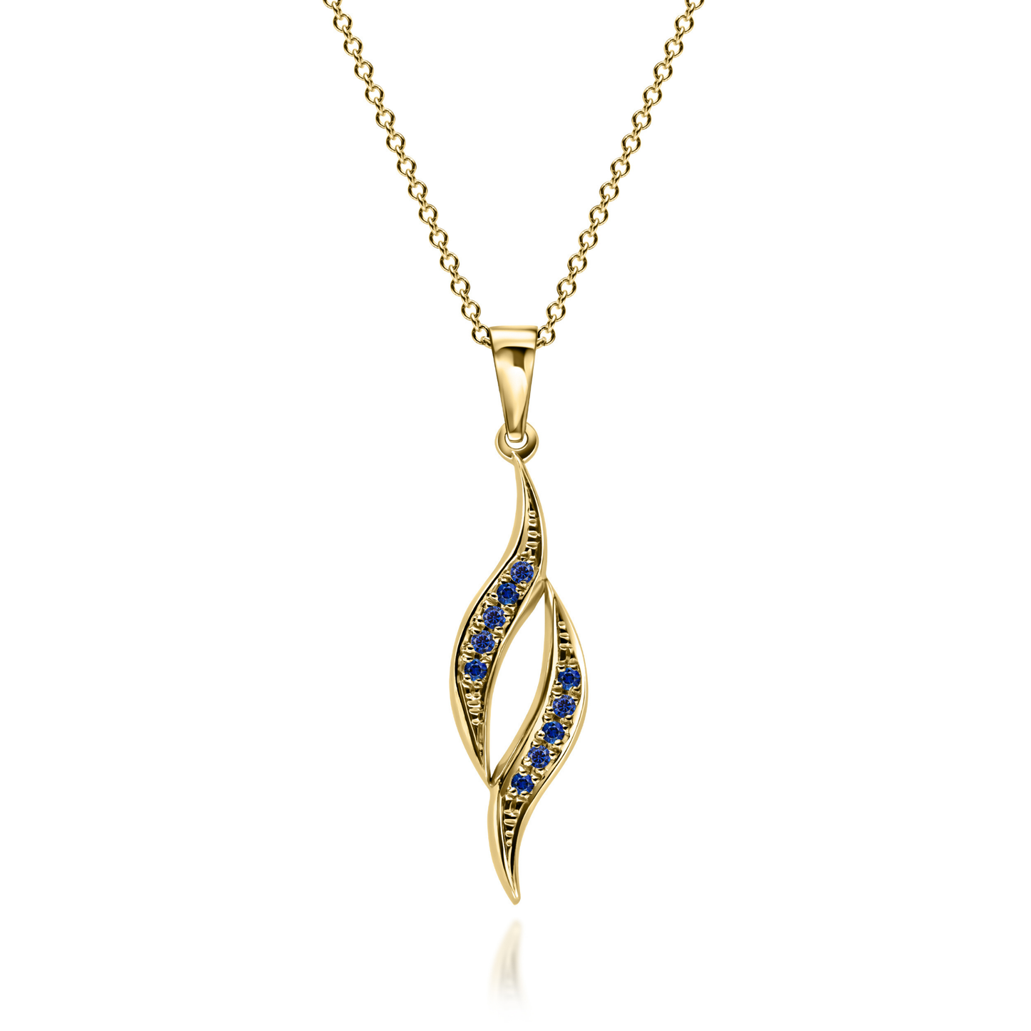 Gold Pendant "FLAME"