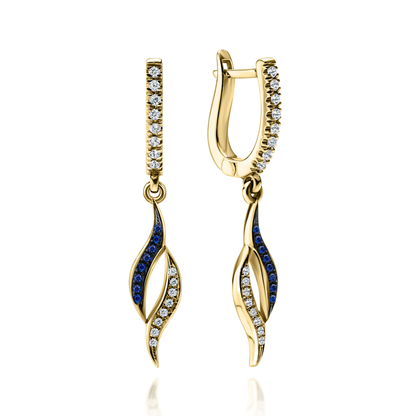 Gold Earrings "FLAME"