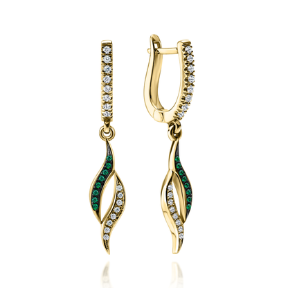 Gold Earrings "FLAME"