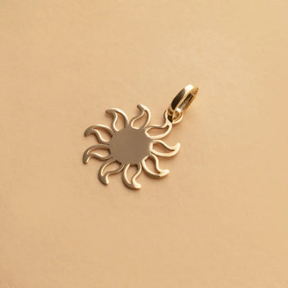 שרשרת זהב עם תליון "SUN".